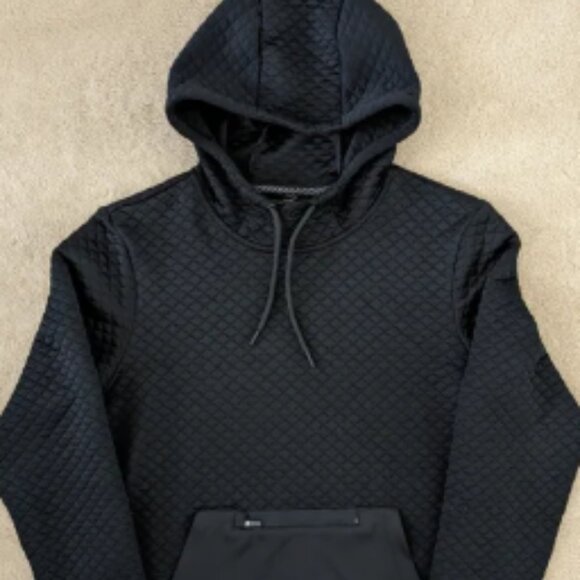Apana Black Quilted Hoodie - Picture 1 of 5